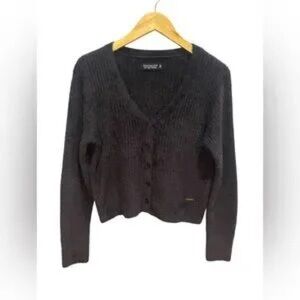 Abercrombie & Fitch Black Cardigan Sweater